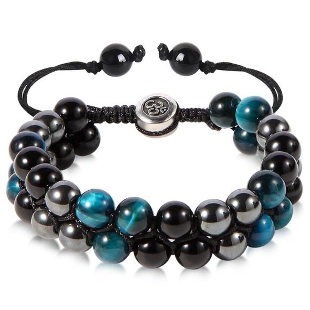 Bring Good Luck & Prosperity - Tiger Eye Hematite & Black Obsidian